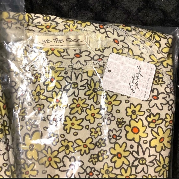 🌼Free People 🌼Sammie Stripe Cotton Crop Raglan Tee ☮️ BNWT ☮️ - Picture 13 of 16